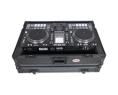 ProX Flight Case For RANE SYSTEM ONE Dj Controller Wheels Black on Black 1U