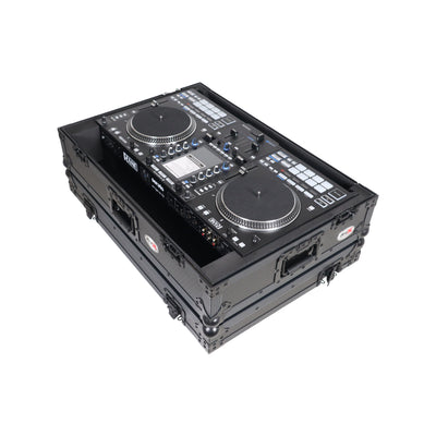 ProX Flight Case For RANE SYSTEM ONE Dj Controller Wheels Black on Black 1U