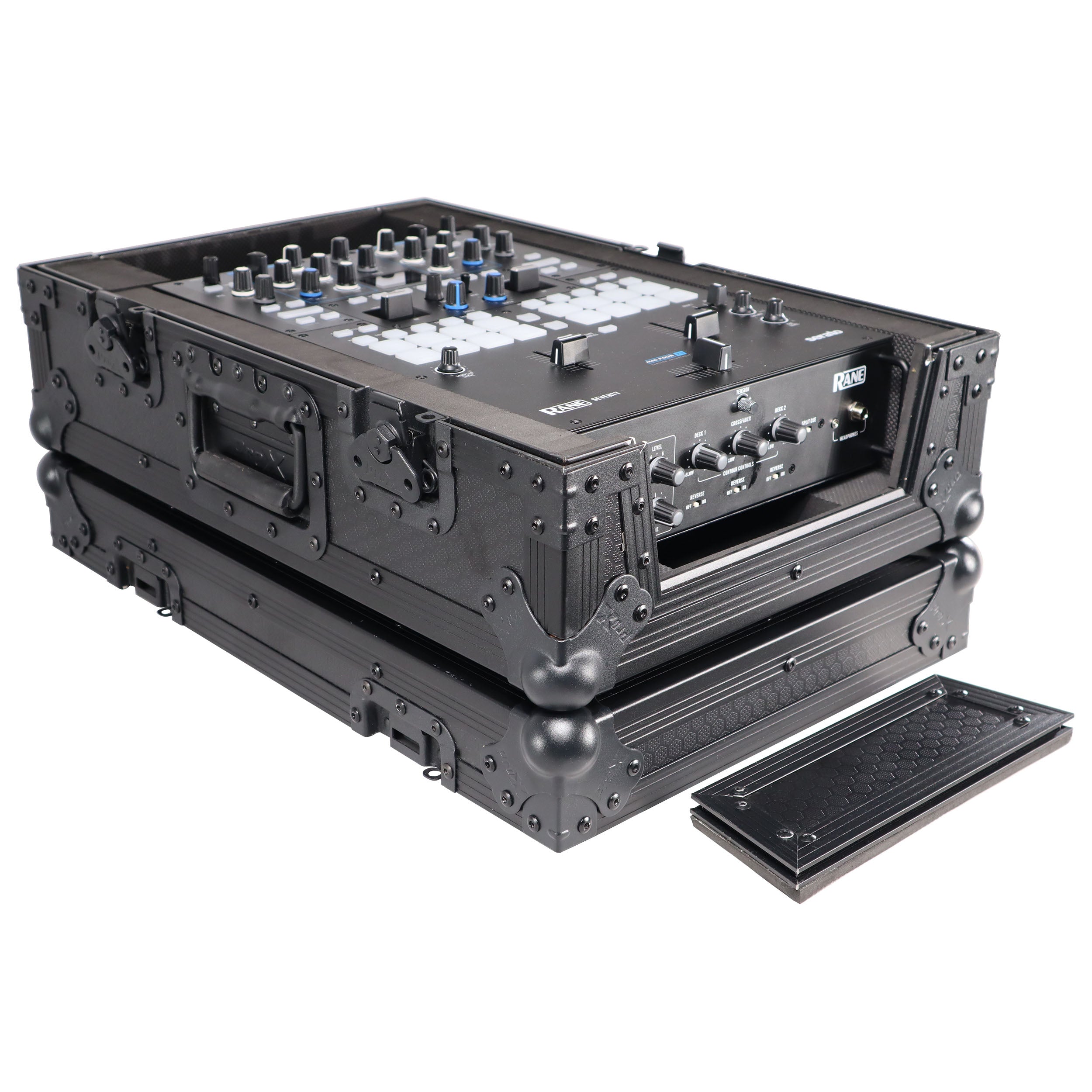 ProX Flight Case for Rane Seventy-Two 72 and Rane Seventy DJ Mixer | Black on Black