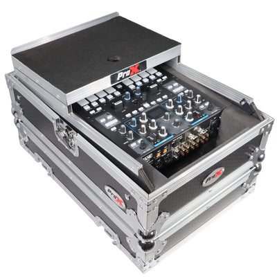 ProX 11" DJ Mixer Road Case W/Laptop Shelf for Rane Seventy-Two 72 and Rane Seventy