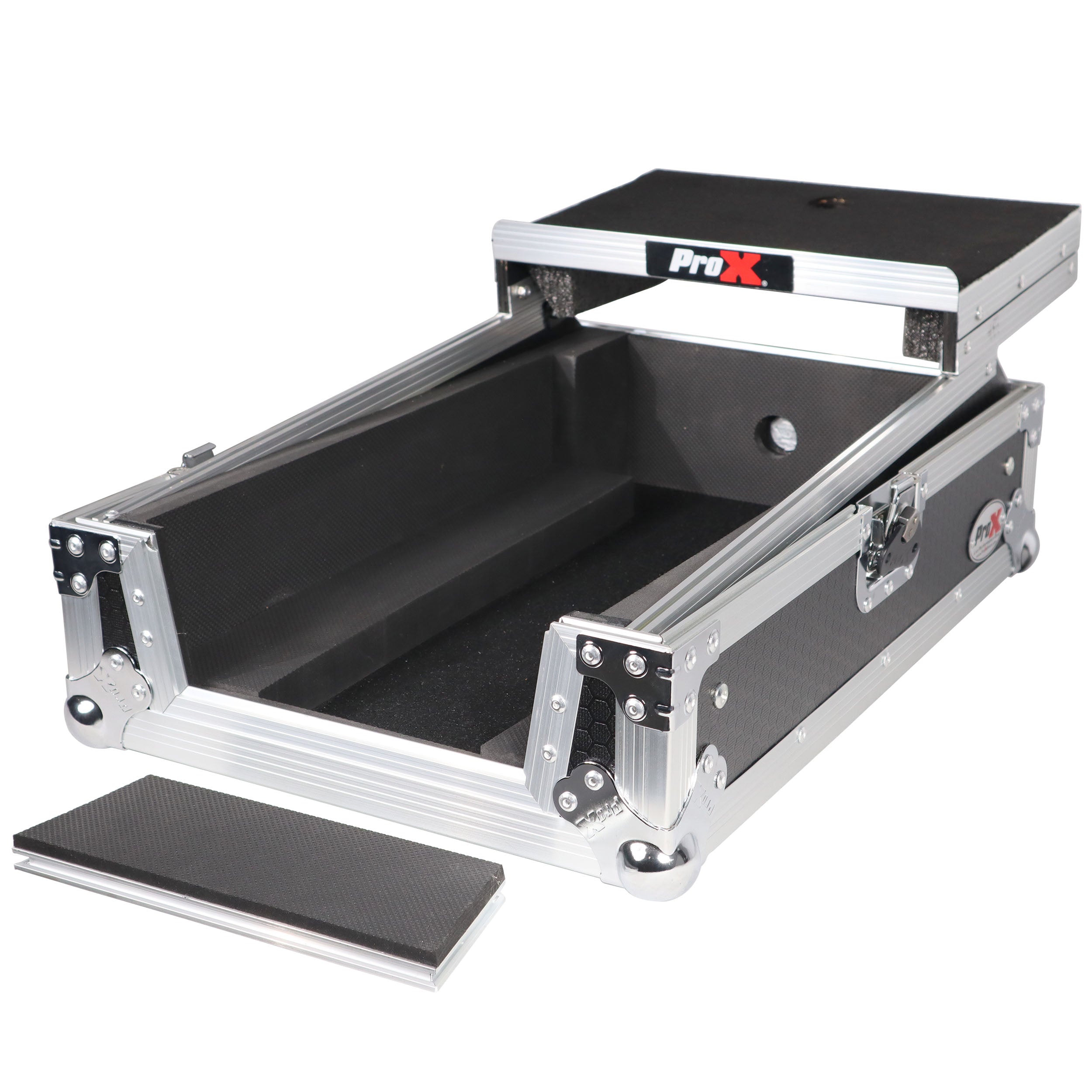 ProX 11" DJ Mixer Road Case W/Laptop Shelf for Rane Seventy-Two 72 and Rane Seventy