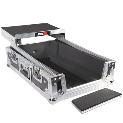 ProX 11" DJ Mixer Road Case W/Laptop Shelf for Rane Seventy-Two 72 and Rane Seventy