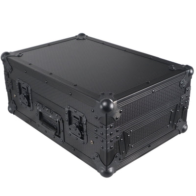 ProX 11" DJ Mixer Road Case W/Laptop Shelf for Rane Seventy-Two 72 and Rane Seventy (Black on Black)