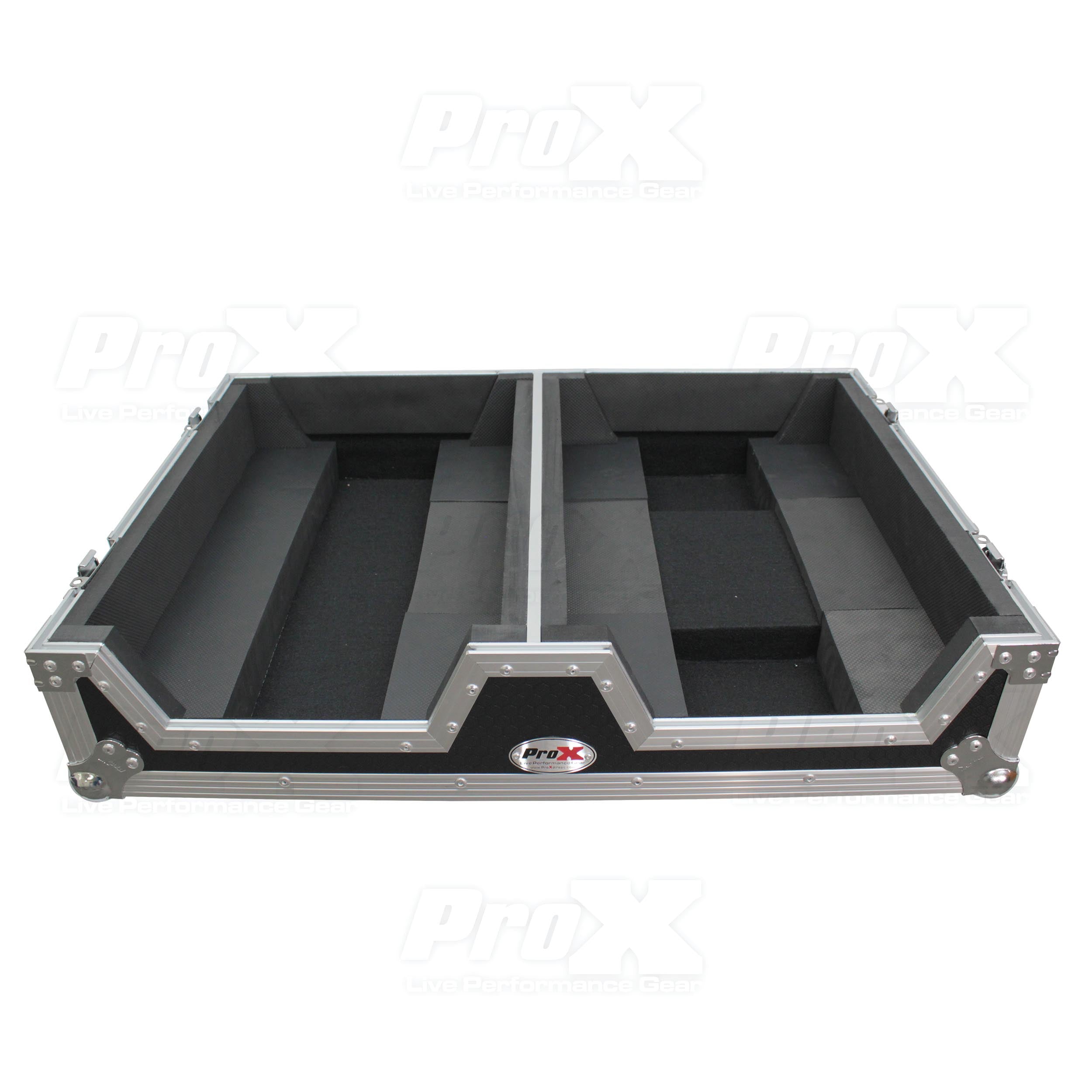 ProX Single CD Player & 12" Mixer Case W/Low Profile Wheels and Retractable Handle