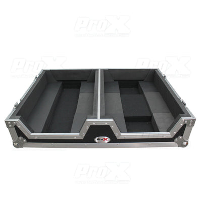 ProX Single CD Player & 12" Mixer Case W/Low Profile Wheels and Retractable Handle