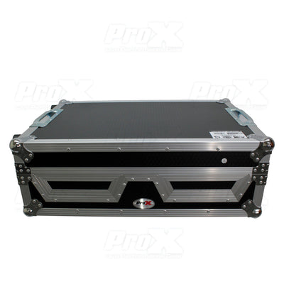 ProX Single CD Player & 12" Mixer Case W/Low Profile Wheels and Retractable Handle