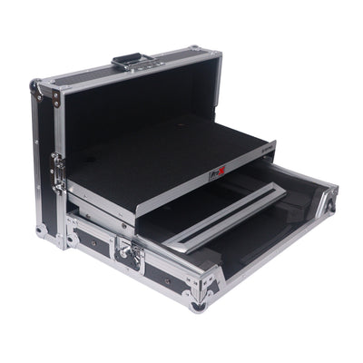 ProX ATA Flight Style Road Case For Denon SC Live 4 Controller with Laptop Shelf 1U Rack Space