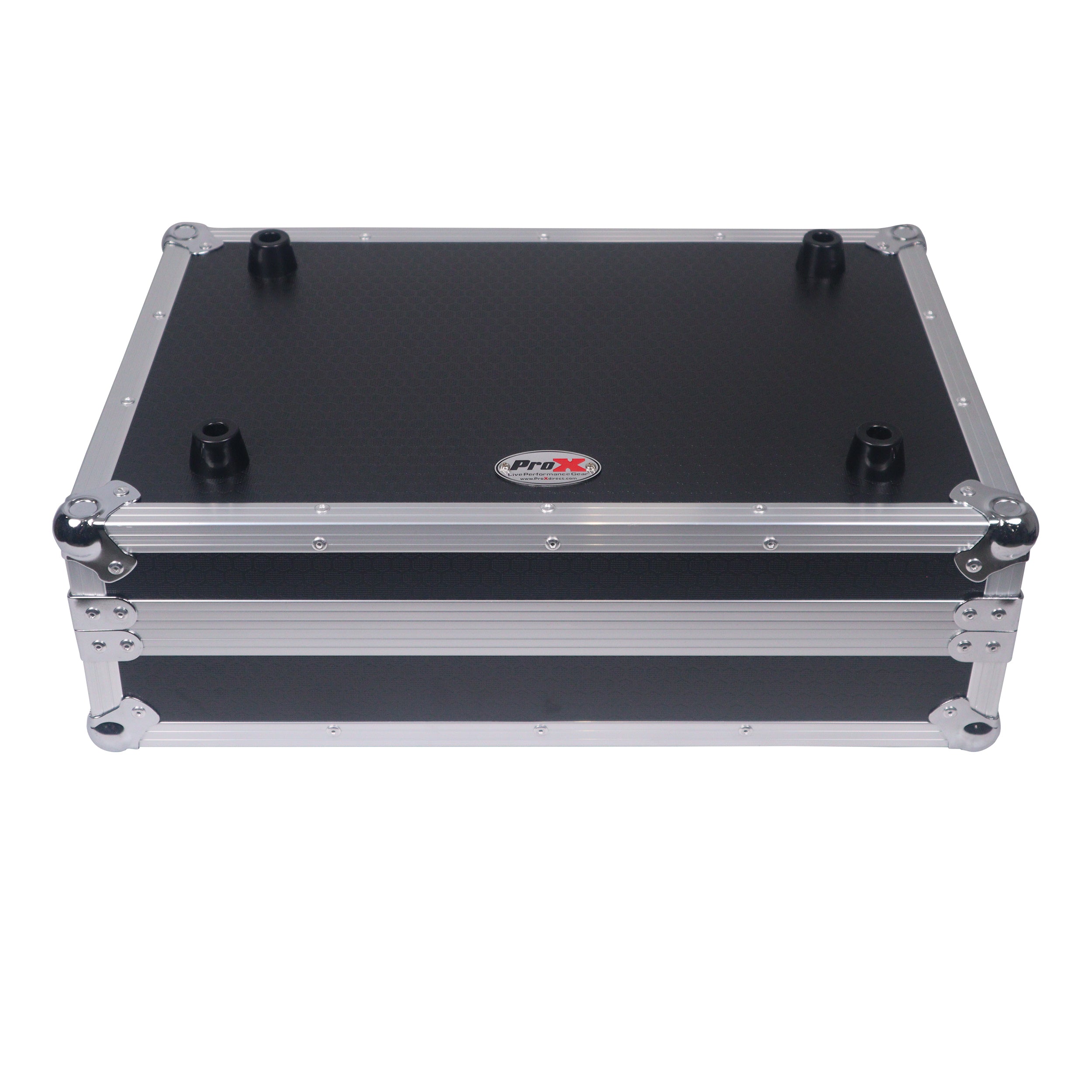 ProX ATA Flight Style Road Case For Denon SC Live 4 Controller with Laptop Shelf 1U Rack Space