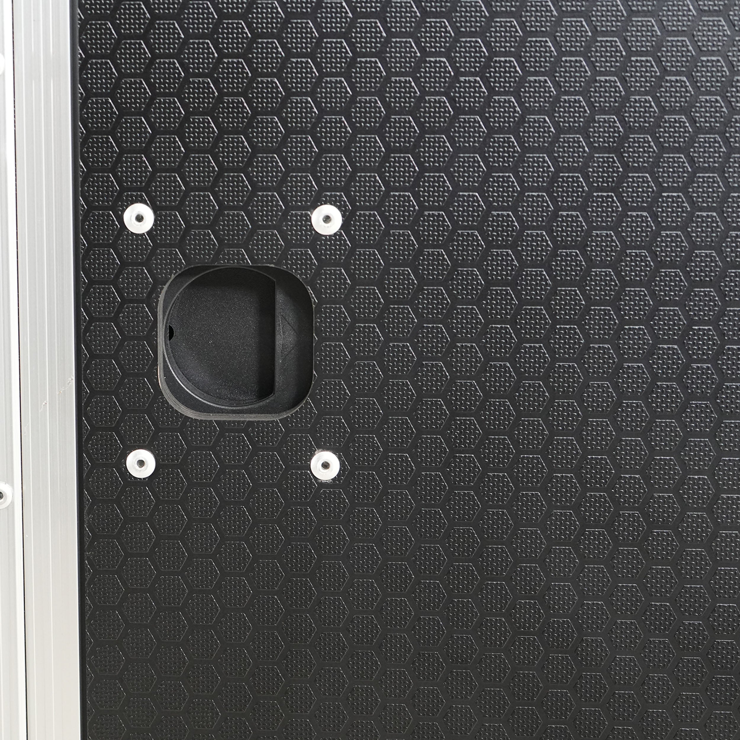 ProX 16U Shockmount Slam Door Rack Flight Case with Integrated Console Compartment, Sliding Doors and Casters for AV Production