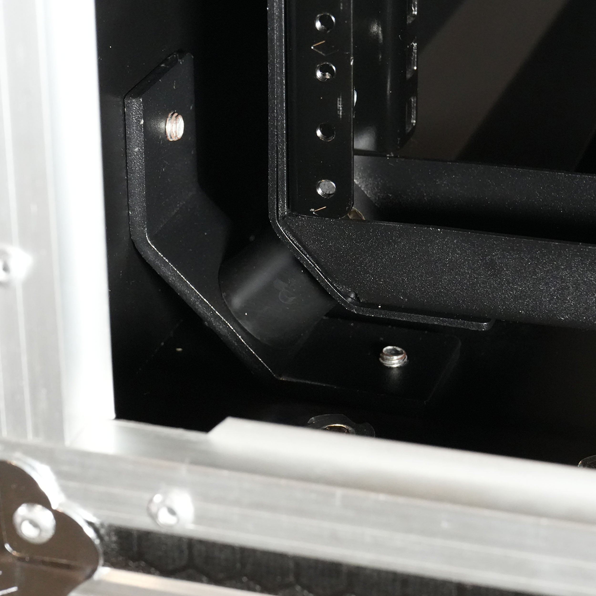 ProX 18U 20" Deep Vertical Rack to Rack Shock Mount Case with 2 Sliding Slam Doors & 4" Caster Wheels