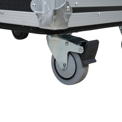 ProX 18U 20" Deep Vertical Rack to Rack Shock Mount Case with 2 Sliding Slam Doors & 4" Caster Wheels