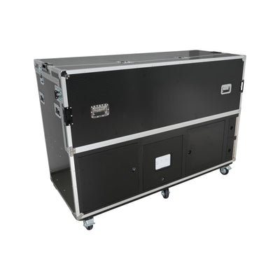 ProX Large Mixing Console Case 3x side by side 2x 12U & 10U Shock Mount Slam Rack