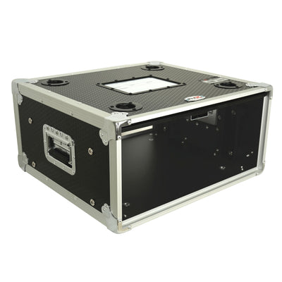 ProX 4U Vertical Shockmount Rack Case 14" Depth with Dual Top Sliding Slam Doors