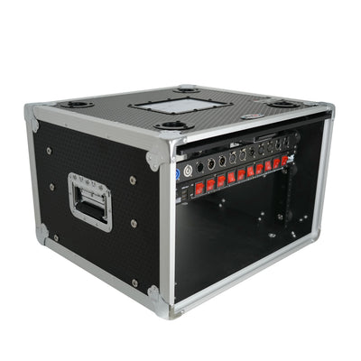 ProX 6U Vertical Shockmount Rack Case 14" Depth with Dual Top Sliding Slam Doors