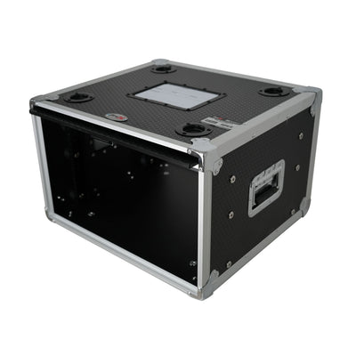 ProX 6U Vertical Shockmount Rack Case 14" Depth with Dual Top Sliding Slam Doors