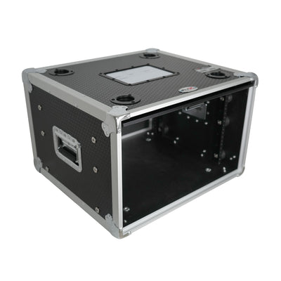 ProX 6U Vertical Shockmount Rack Case 14" Depth with Dual Top Sliding Slam Doors