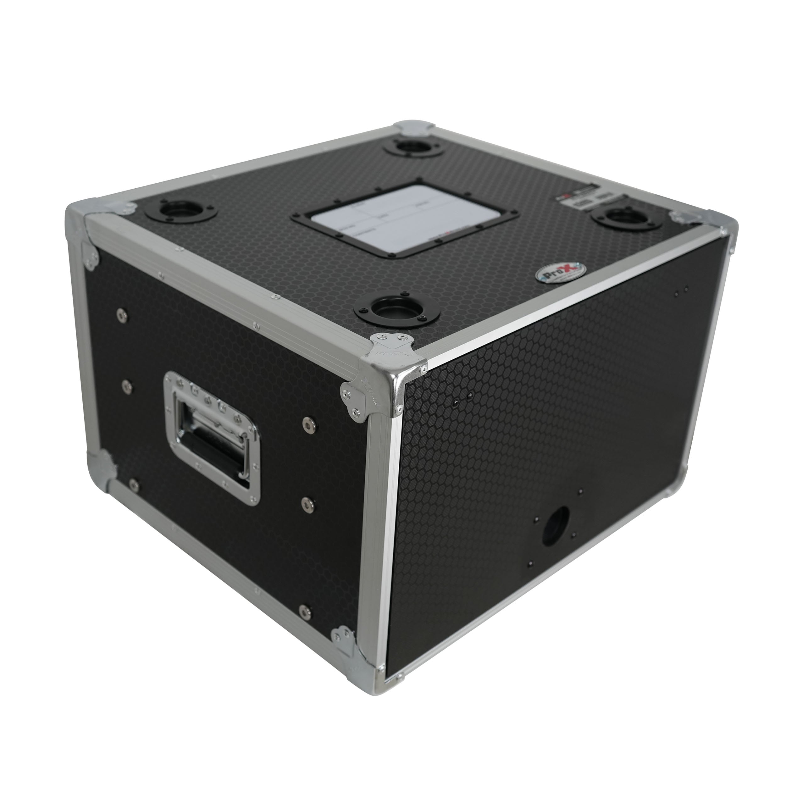 ProX 6U Vertical Shockmount Rack Case 14" Depth with Dual Top Sliding Slam Doors
