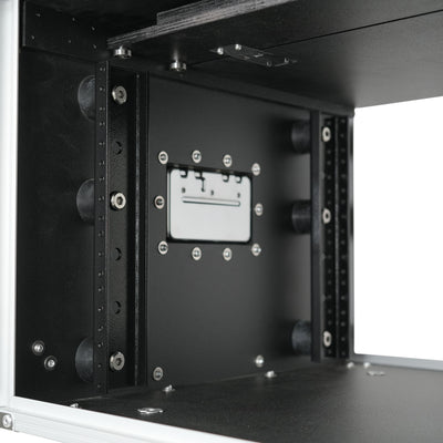 ProX 6U Vertical Shockmount Rack Case 14" Depth with Dual Top Sliding Slam Doors
