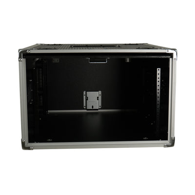 ProX 6U Vertical Shockmount Rack Case 20" Depth with Dual Top Sliding Slam Doors