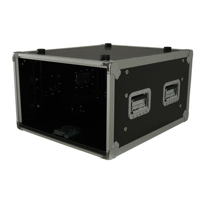 ProX 6U Vertical Shockmount Rack Case 20" Depth with Dual Top Sliding Slam Doors