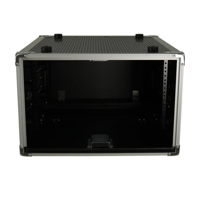 ProX 6U Vertical Shockmount Rack Case 20" Depth with Dual Top Sliding Slam Doors