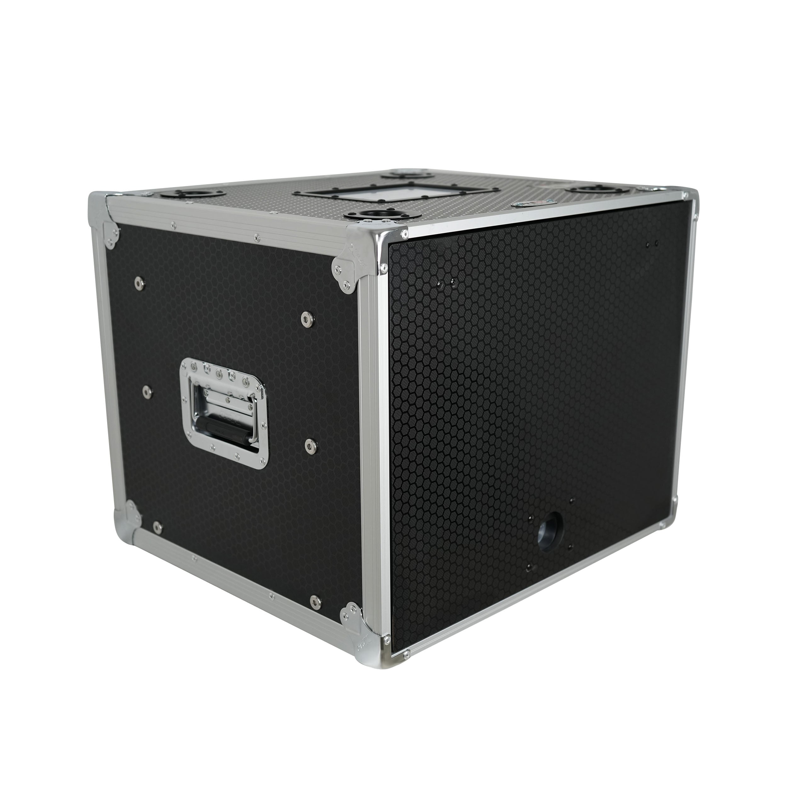 ProX 8U Vertical Shockmount Rack Case 14" Depth with Dual Top Sliding Slam Doors
