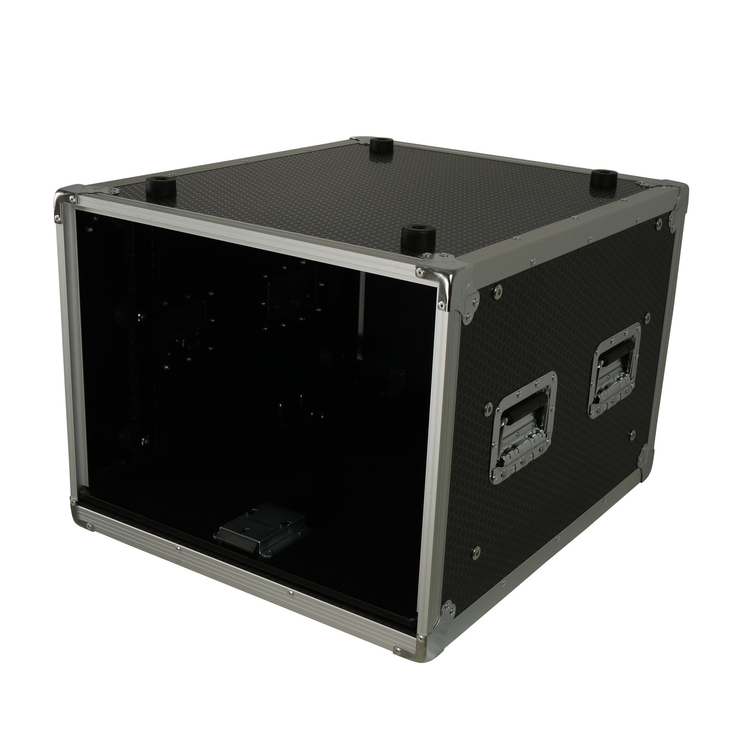 ProX 8U Vertical Shockmount Rack Case 20" Depth with Dual Top Sliding Slam Doors