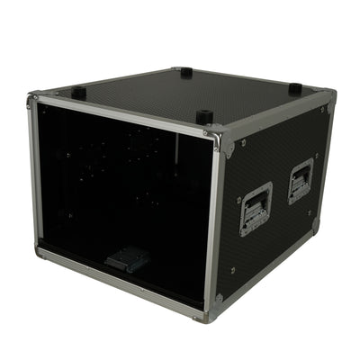 ProX 8U Vertical Shockmount Rack Case 20" Depth with Dual Top Sliding Slam Doors