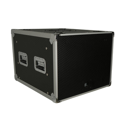 ProX 8U Vertical Shockmount Rack Case 20" Depth with Dual Top Sliding Slam Doors
