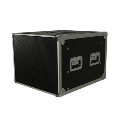 ProX 8U Vertical Shockmount Rack Case 20" Depth with Dual Top Sliding Slam Doors