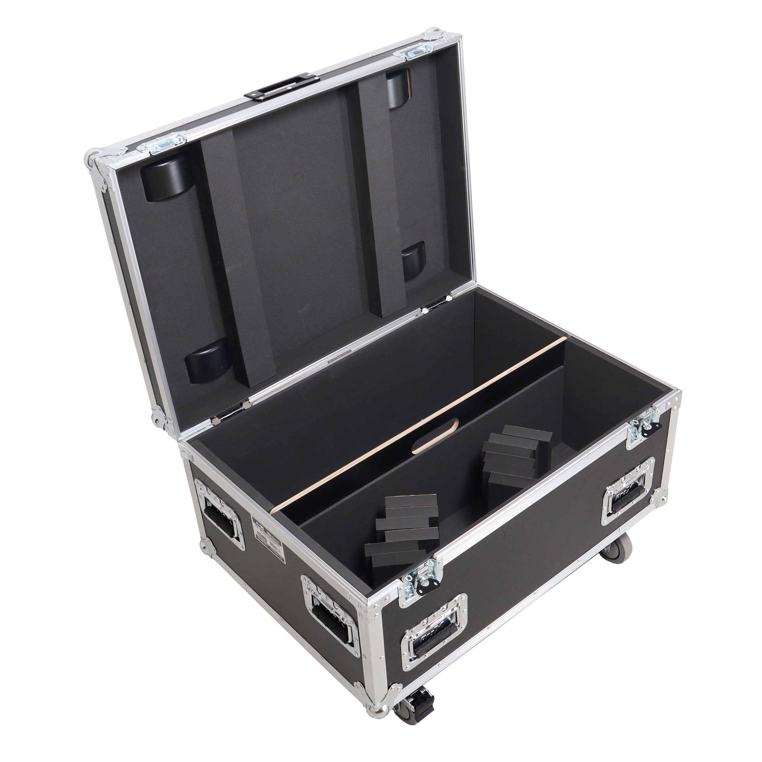 ProX Universal ATA Dual Speaker Flight Case for 2x RCF NXL14 and similar sizes 12" H x 10" D x 30" W