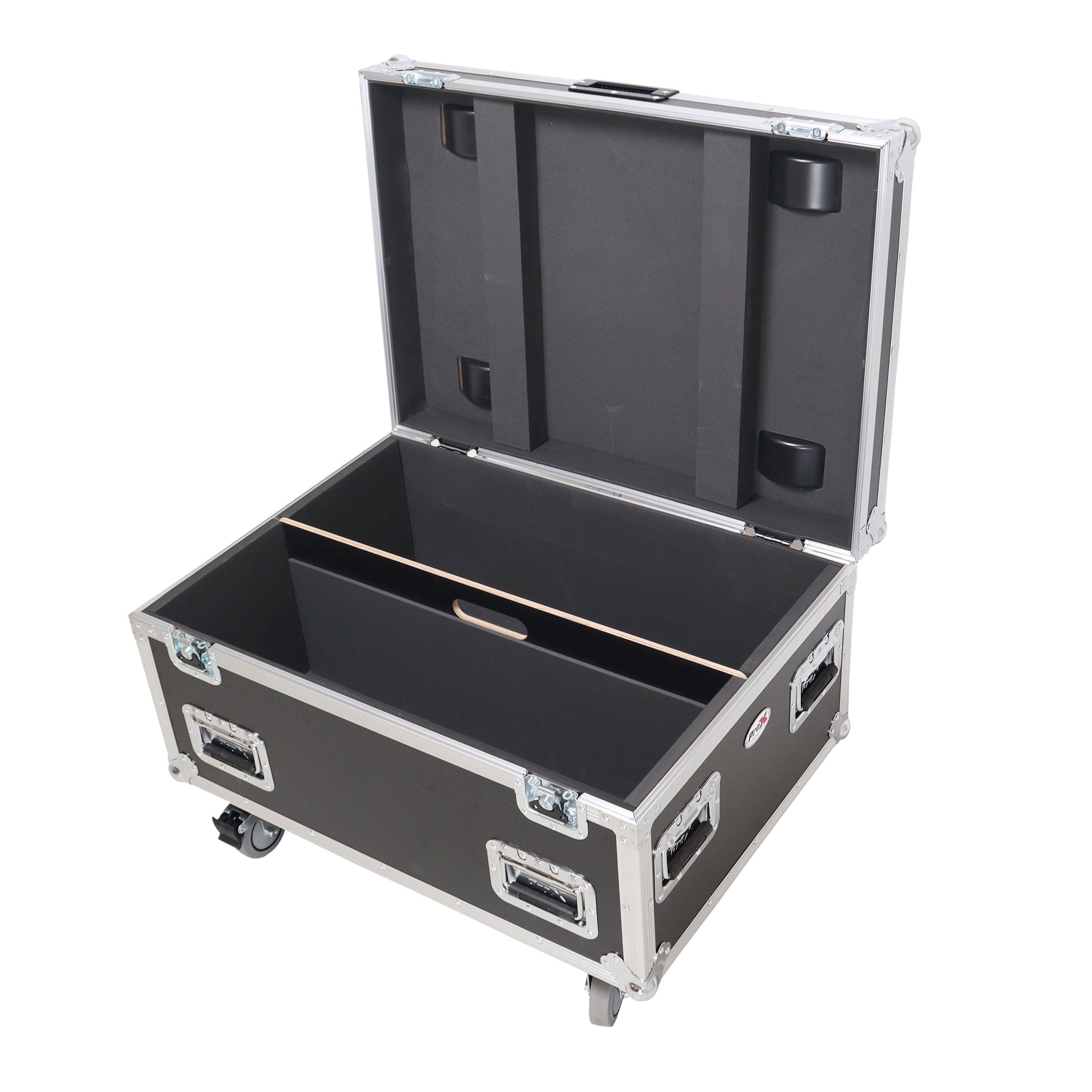 ProX Universal ATA Dual Speaker Flight Case for 2x RCF NXL14 and similar sizes 12" H x 10" D x 30" W