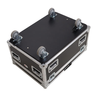 ProX Universal ATA Dual Speaker Flight Case for 2x RCF NXL14 and similar sizes 12" H x 10" D x 30" W