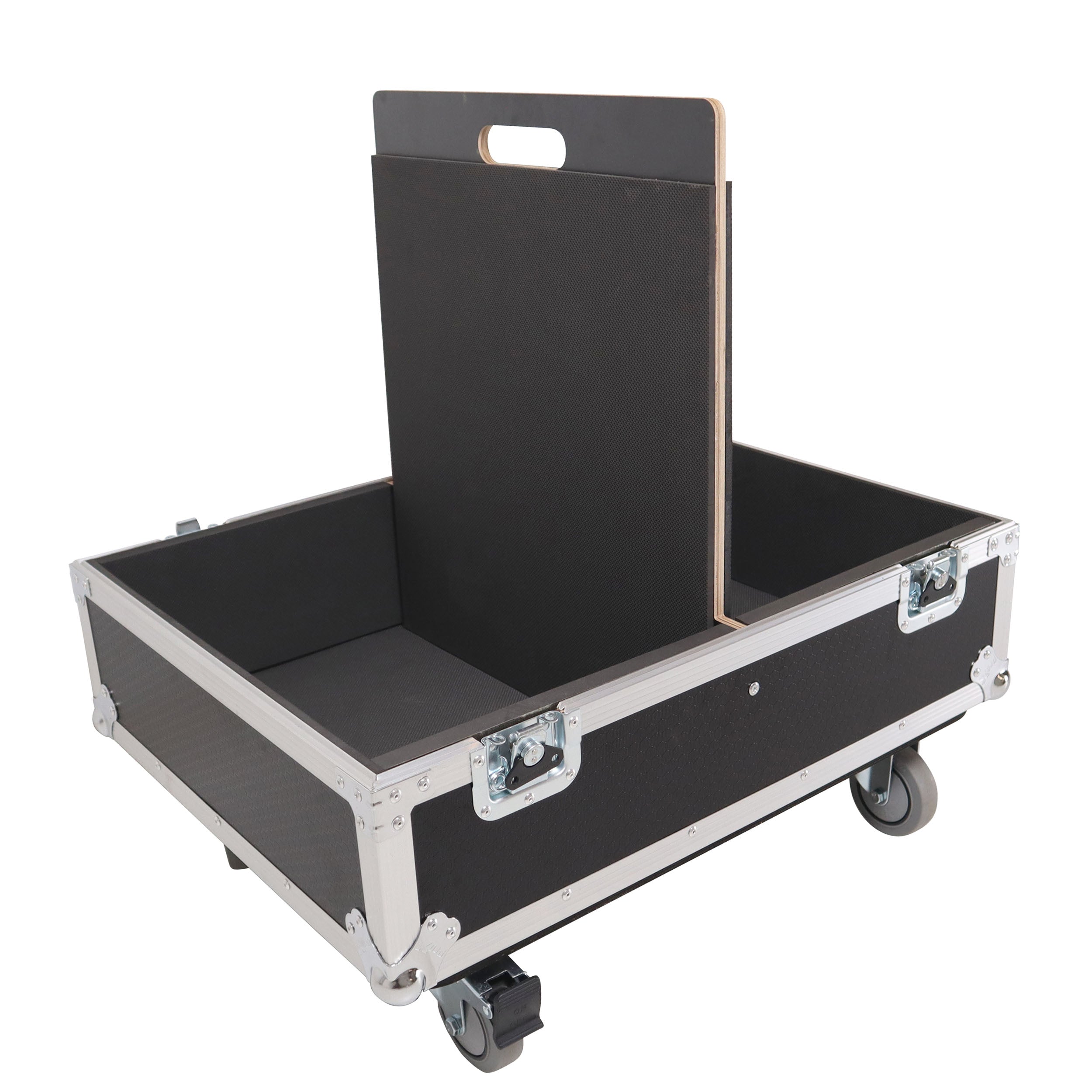 ProX Universal Dual Speaker Flight Case Fits (2) 25x20x13 inch - JBL Eon one and simillar