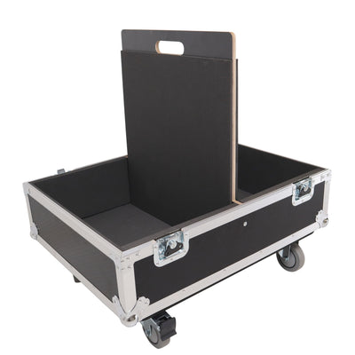 ProX Universal Dual Speaker Flight Case Fits (2) 25x20x13 inch - JBL Eon one and simillar