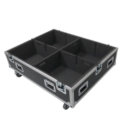ProX Universal Dual Speaker Flight Case Fits (4) 26x20x15 inch