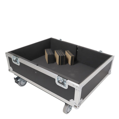 ProX Universal Dual Speaker Flight Case Fits (2) 25x20x13 inch - JBL Eon one and simillar