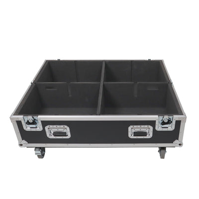 ProX Universal Dual Speaker Flight Case Fits (4) 26x20x15 inch
