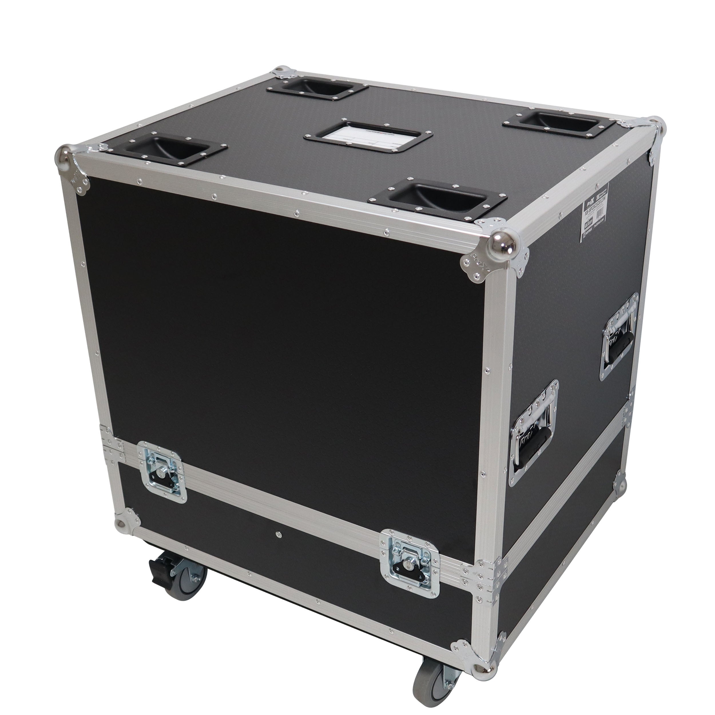 ProX Universal Dual Speaker Flight Case Fits (2) 25x20x13 inch - JBL Eon one and simillar