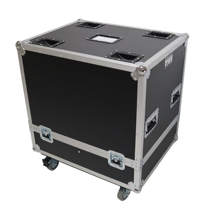 ProX Universal Dual Speaker Flight Case Fits (2) 25x20x13 inch - JBL Eon one and simillar