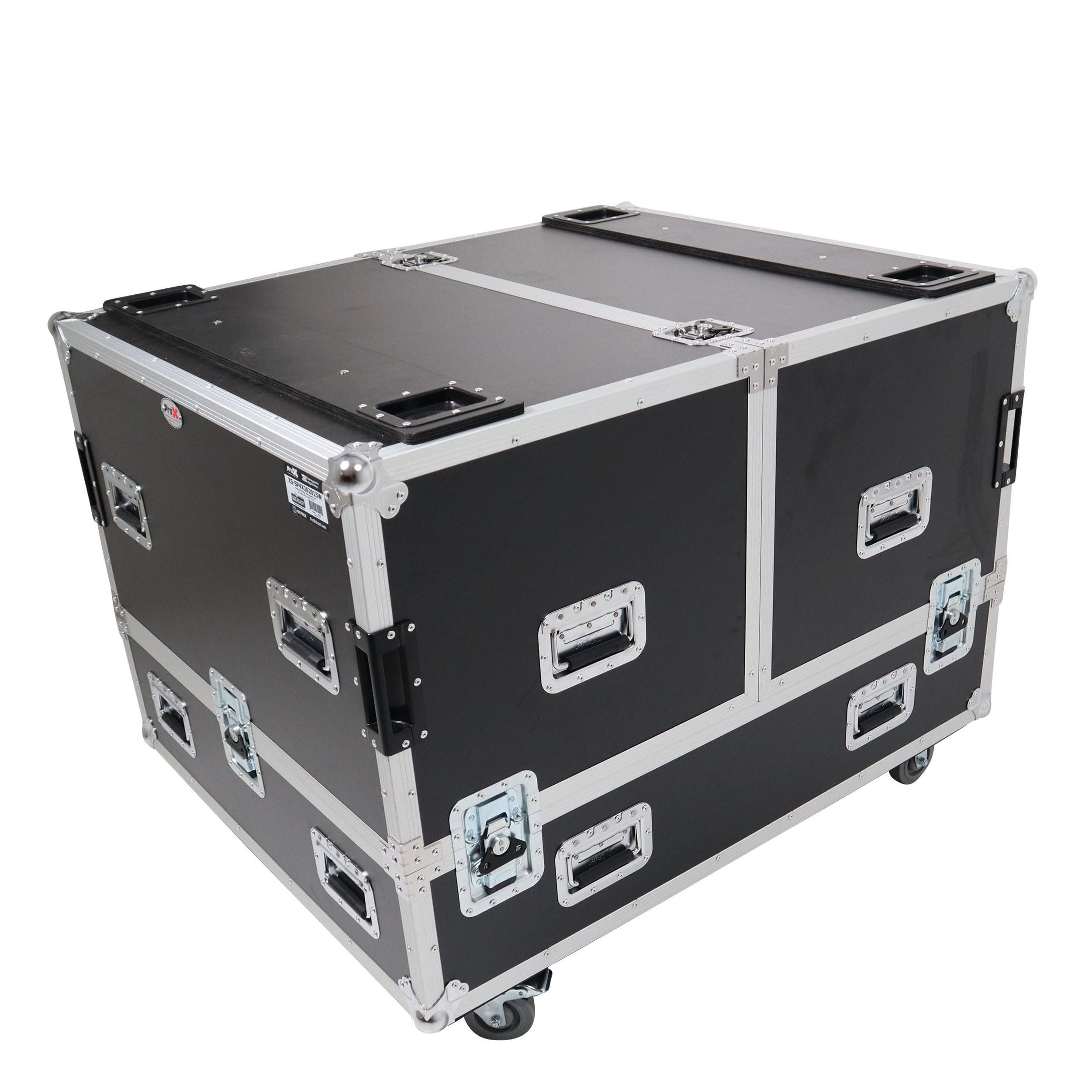 ProX Universal Dual Speaker Flight Case Fits (4) 26x20x15 inch