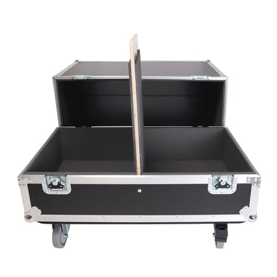 ProX ATA Dual Speaker Flight Case For QSC KC12 Sub 26H x15Wx19L in.