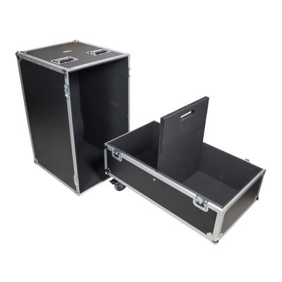 ProX ATA Dual Speaker Flight Case For QSC KW152 RCF TTL 4-A Speakers - 33H x18Wx16L in.