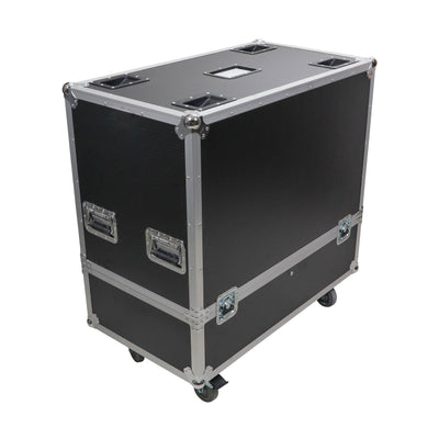 ProX ATA Dual Speaker Flight Case For QSC KW152 RCF TTL 4-A Speakers - 33H x18Wx16L in.