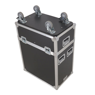 ProX Universal ATA Dual Speaker Flight Case for 2x RCF TTL4 and similar sizes 33"Hx15"Wx12.50"D
