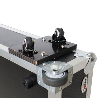 ProX Universal Single Case for ONE 55 Inch to 70 Inch Flat Panel Monitor LED TV, Drum Shield w/ Low Profile Wheels