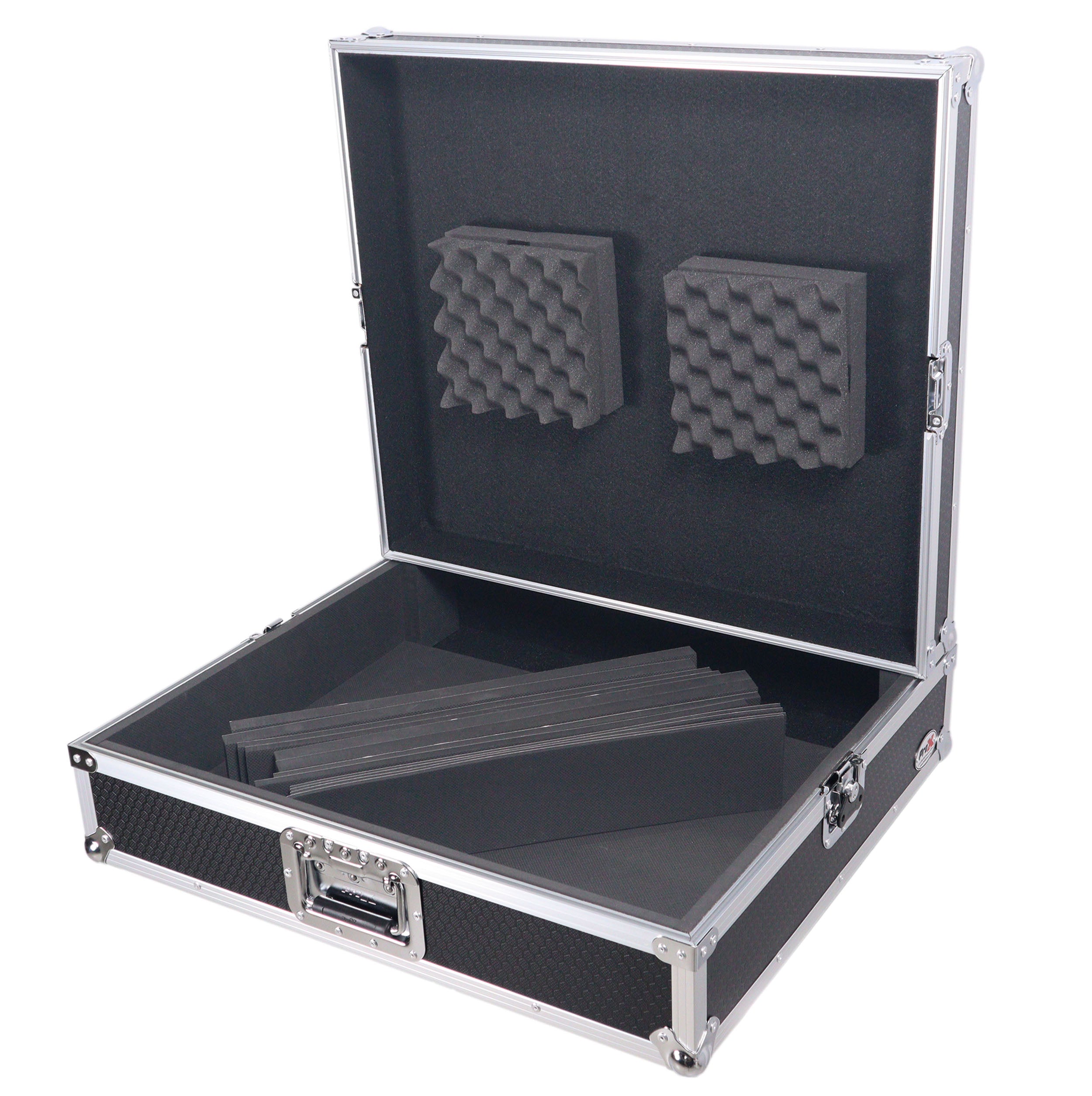 ProX Universal Mixer Road Case for A&H ZED-22FX MACKIE PROFX 22V3 ONYX24 with Diced Foam Fits up to 26"x 20" Mixers