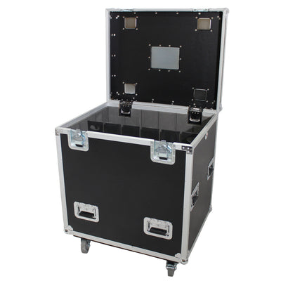 ProX TruckPax Utility ATA Flight Case Truck Storage Road Case with Dividers Tray and 4" in casters – 24"x30"x36" Ext