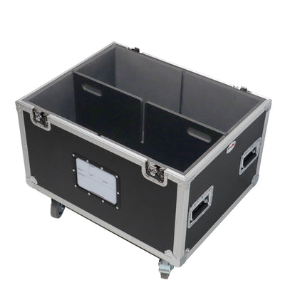 ProX 5 Tier TruckPax Utility ATA Flight Case Truck Storage Road Case with Dividers and 4" in casters – 24"x30"x68" Ext