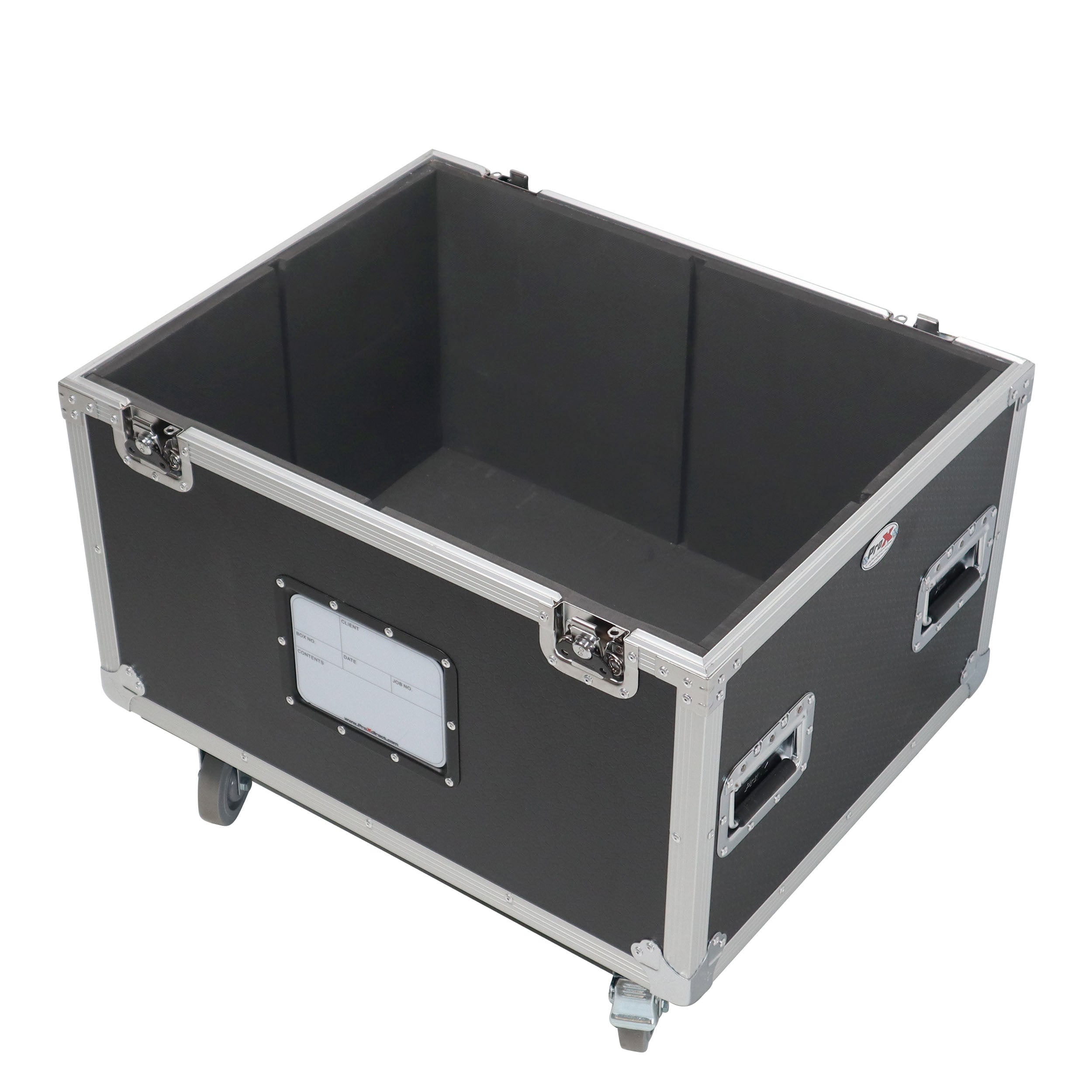 ProX 5 Tier TruckPax Utility ATA Flight Case Truck Storage Road Case with Dividers and 4" in casters – 24"x30"x68" Ext